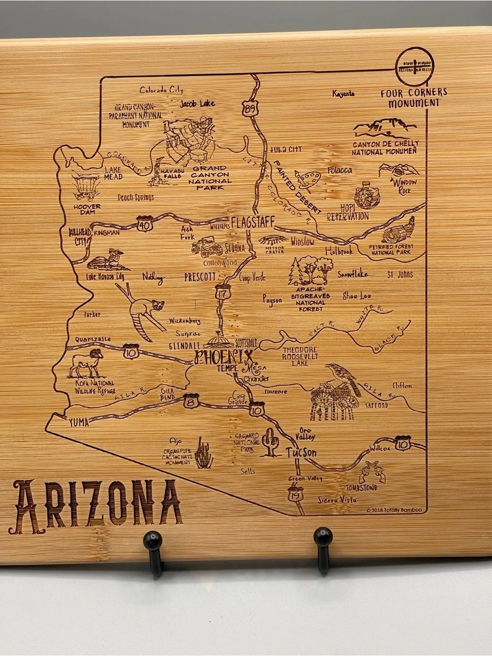 Arizona state Bamboo cutting board NEW‎
